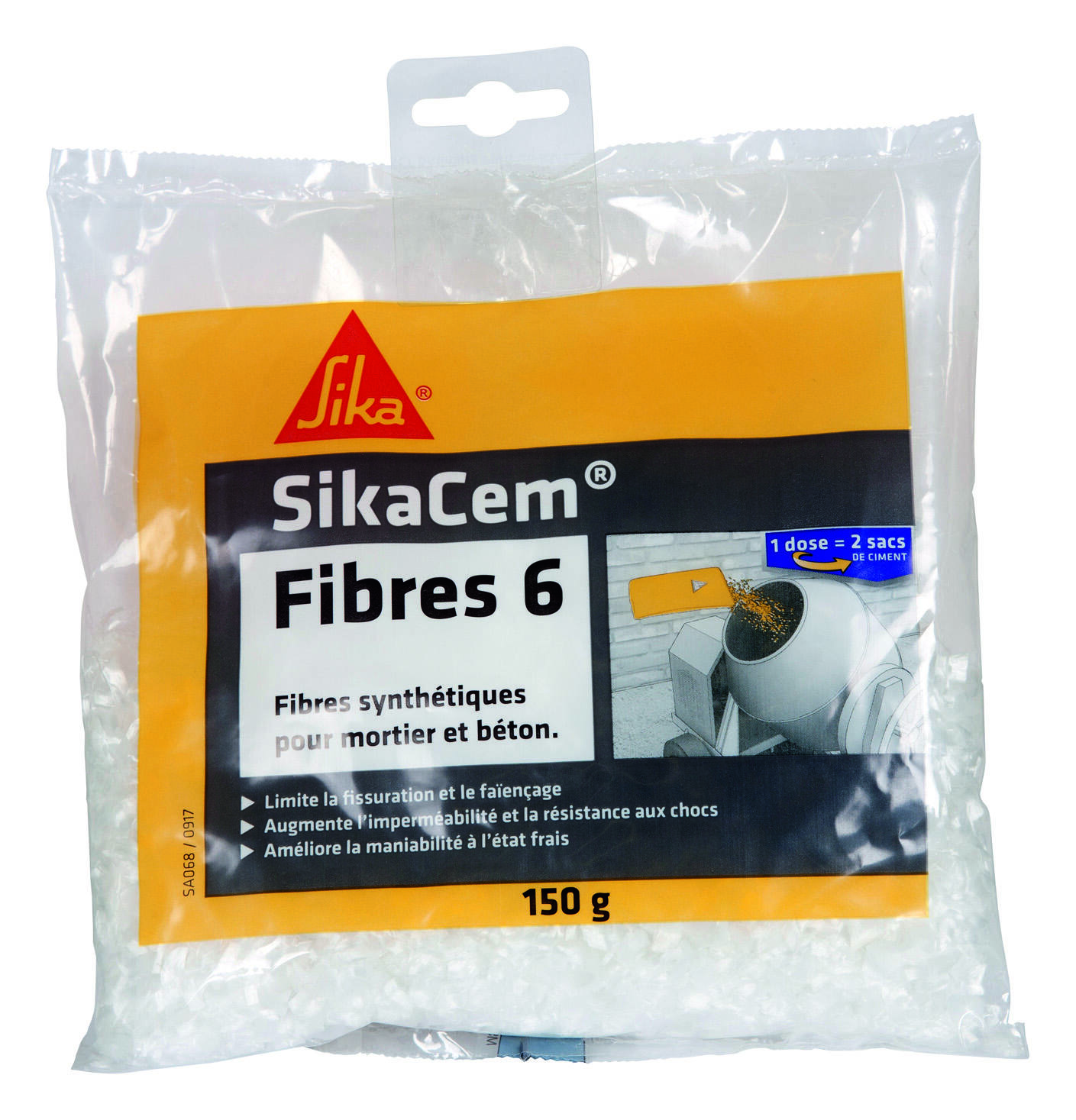 Fibres synthétiques anti-fissuration pour micro bétons et mortier SIKACIM FIBRES