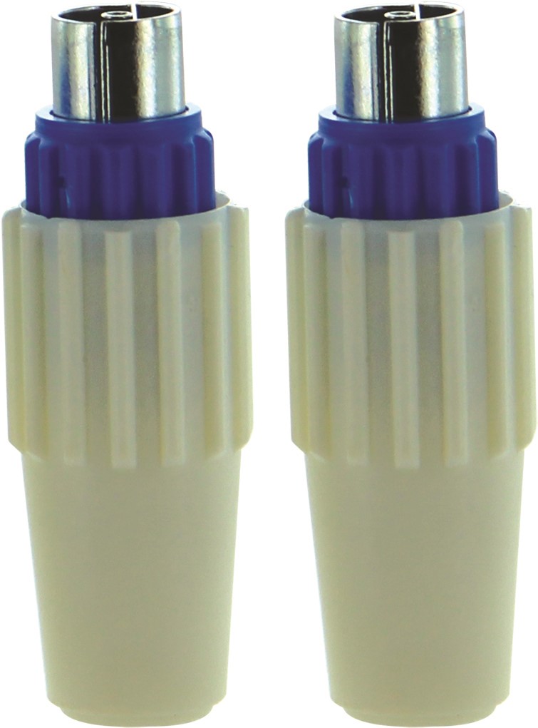 2 fiches mâles tv ø9,52