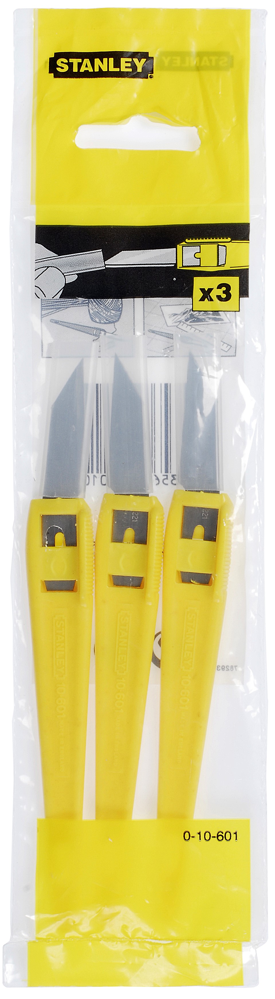Scalpel coupe-tout - carte de 3pcs - STANLEY