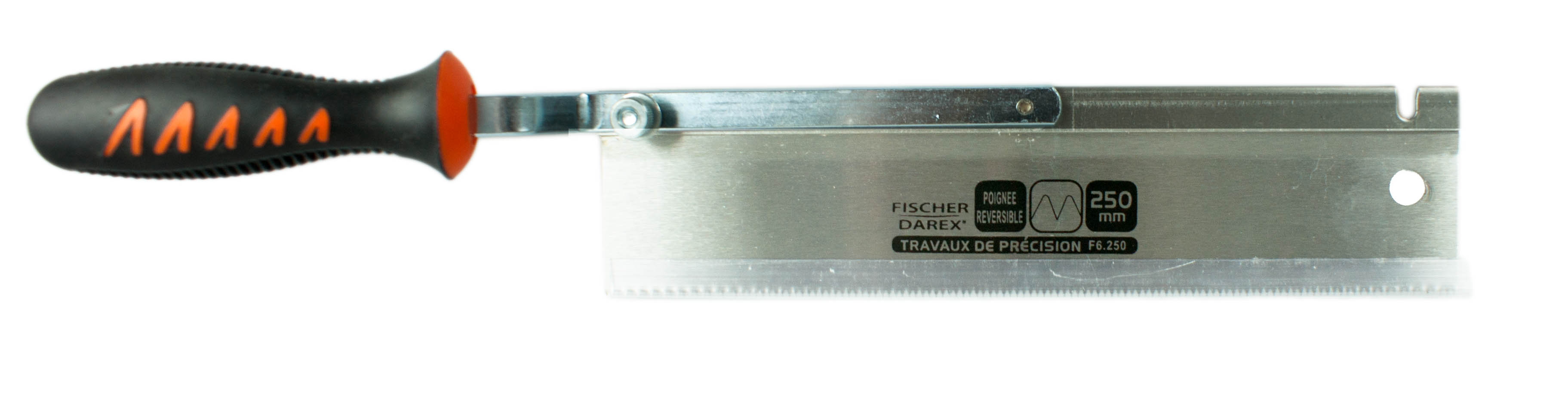 Scie à dos coudee reversible