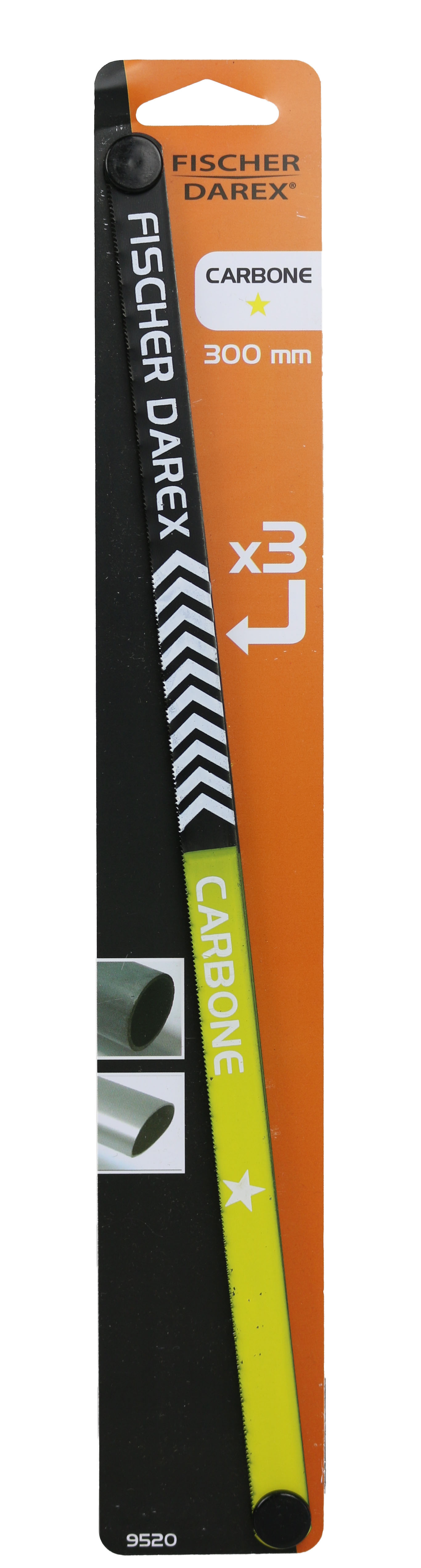 Lame x3 metaux acier carbone