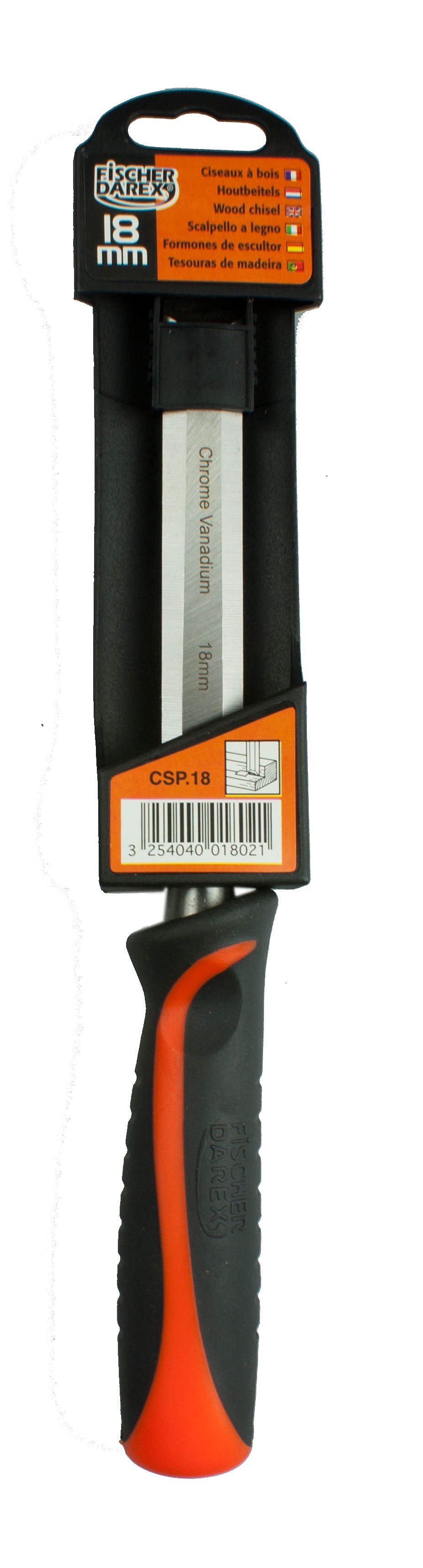 Ciseau sculpteur 18mm manche bimatière