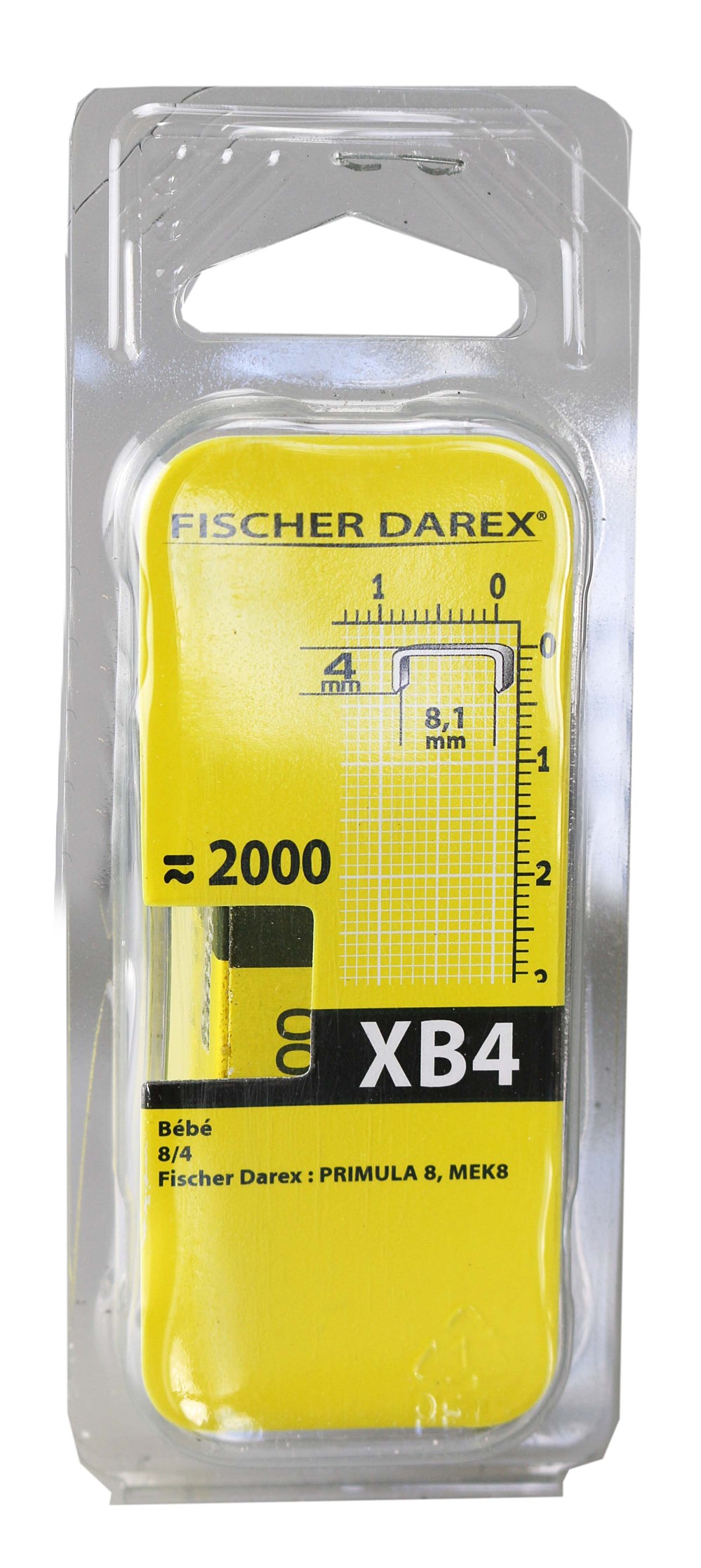 Agrafe x2000 bureau 4mm mek8