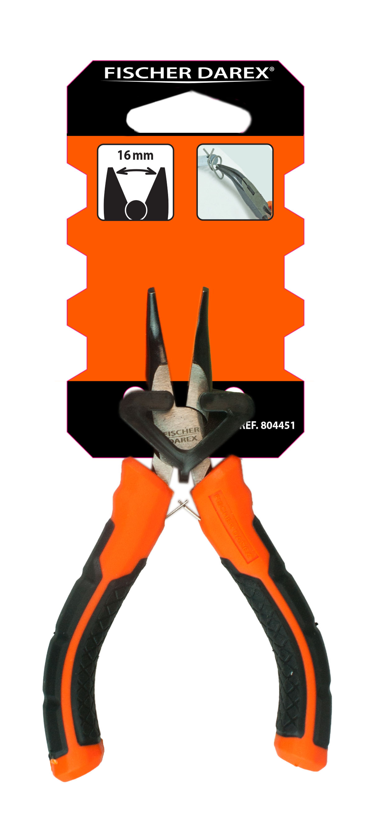 Mini pince bec 1/2rd coude l130