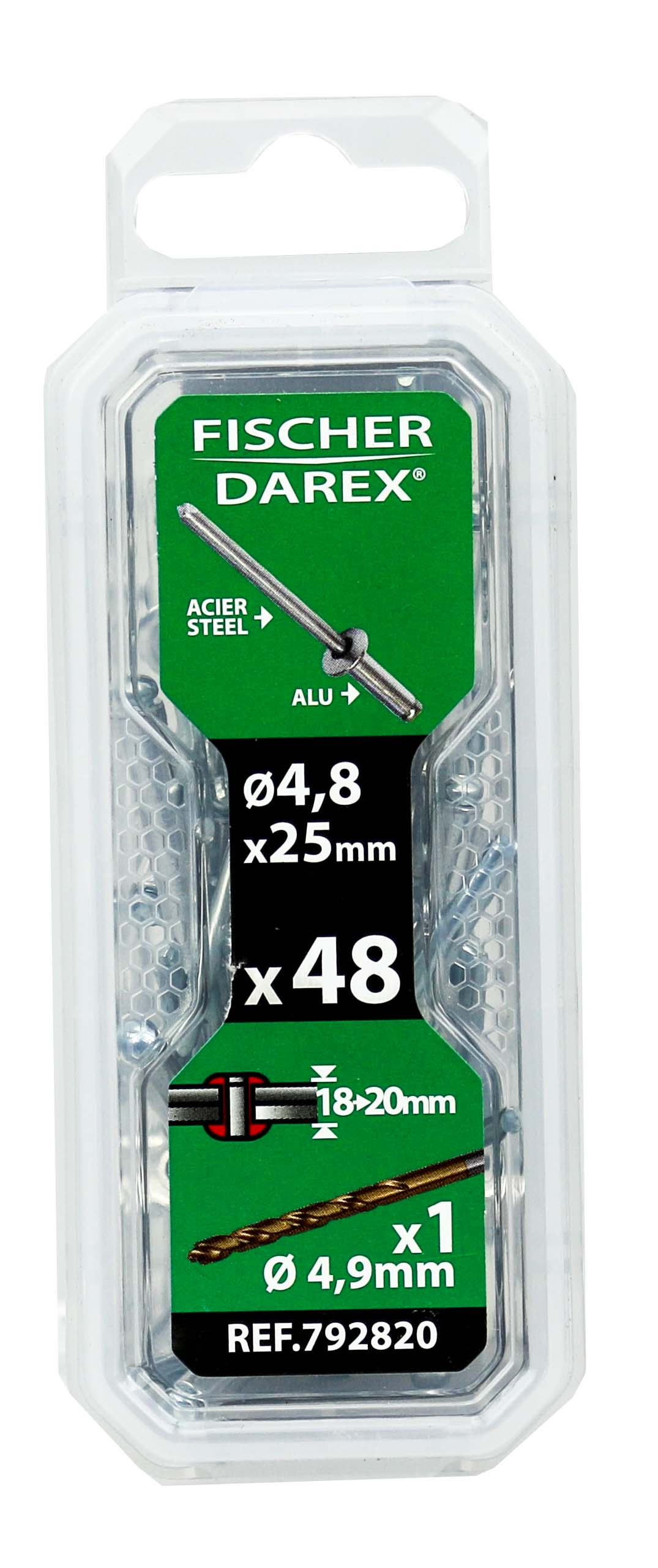 Oeillet x16 25mm acier inox tende