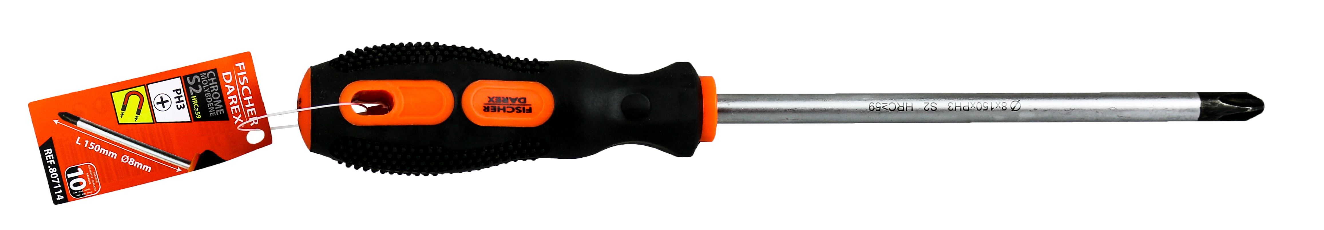 Tournevis cruciforme s2 ph3 xl150mm d8mm