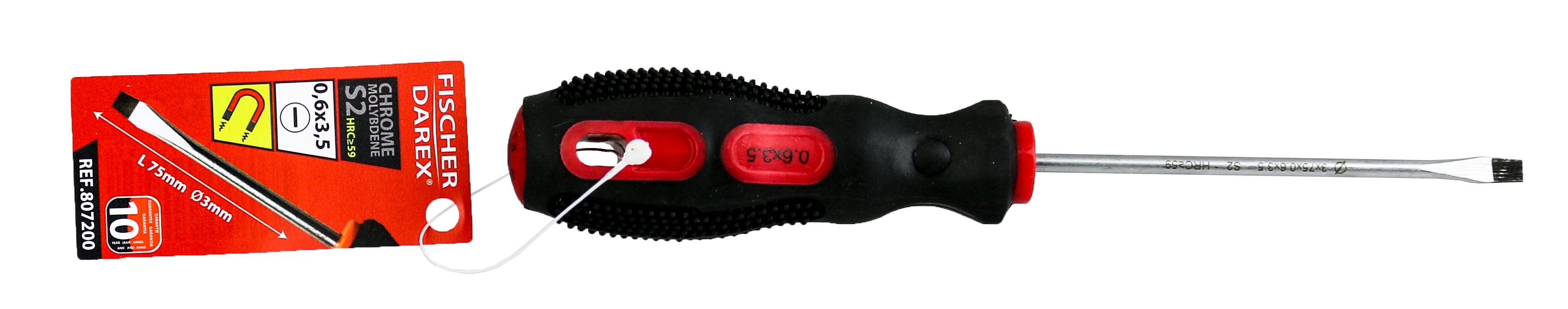 Tournevis s2 fente 0,6x75mm d3