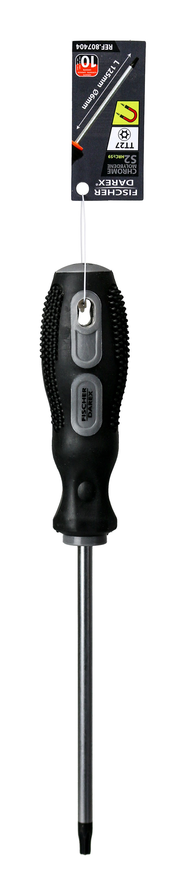 Tournevis cruciforme s2 tt27 xl125mm d6mm