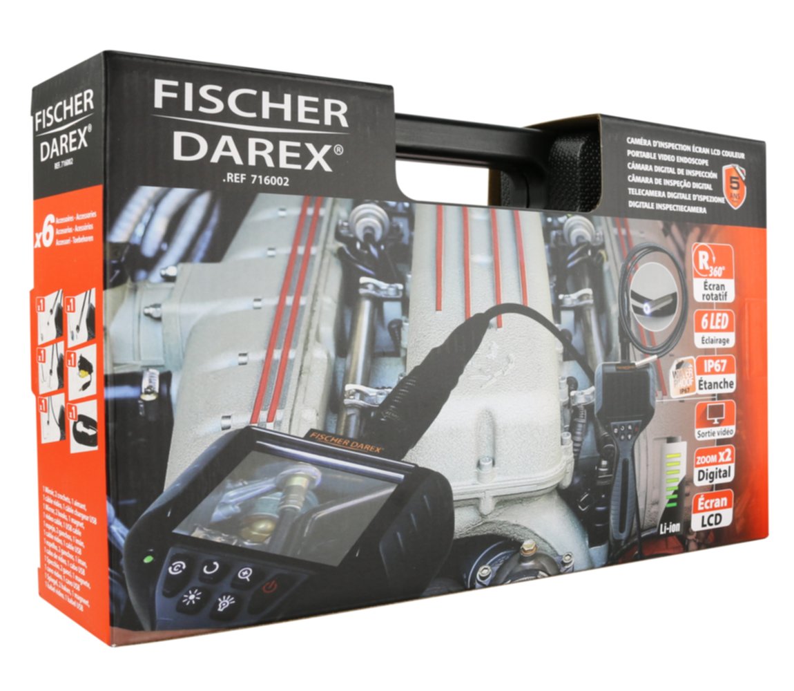 Caméra d'inspection IP67 flexible 1,14m - FISCHER DAREX