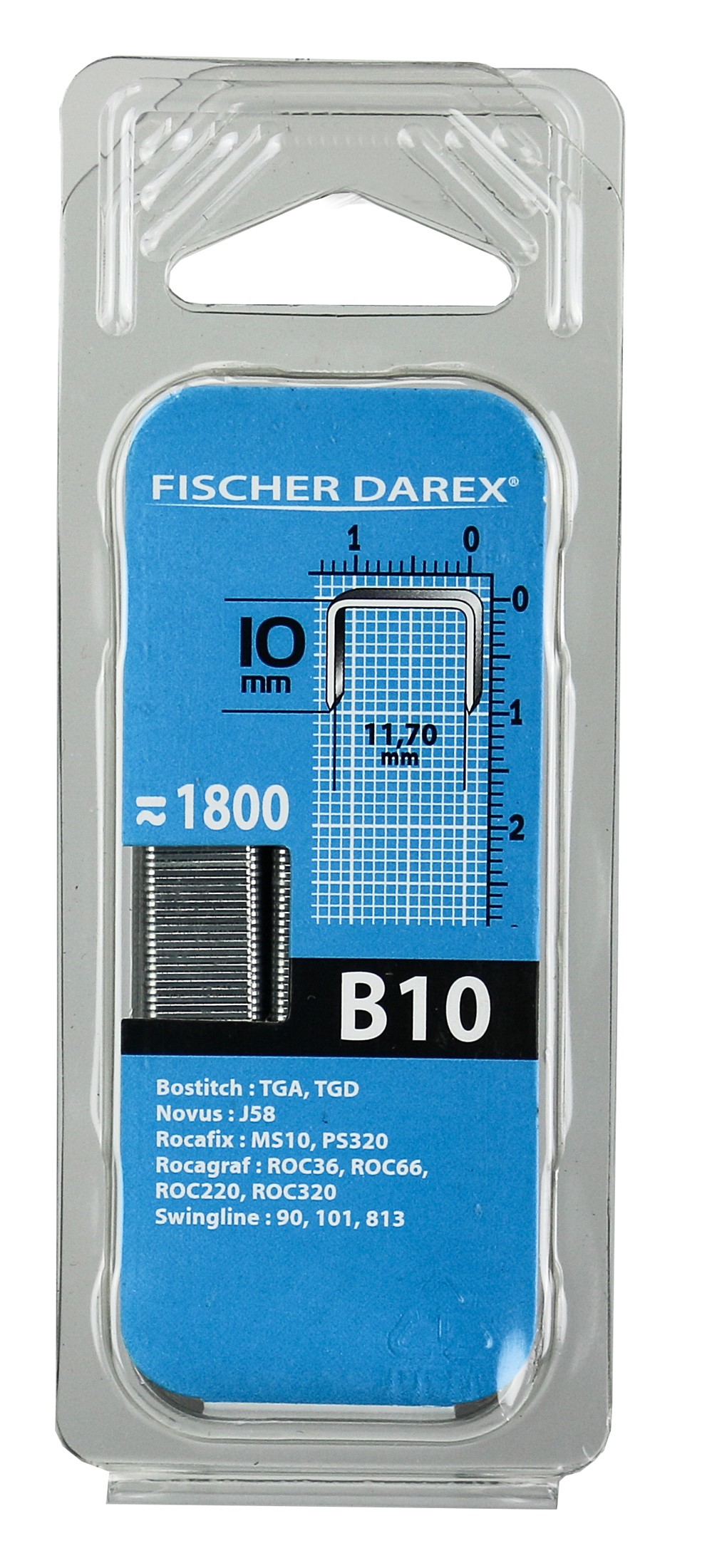 Agrafe x1800 famille b 10mm