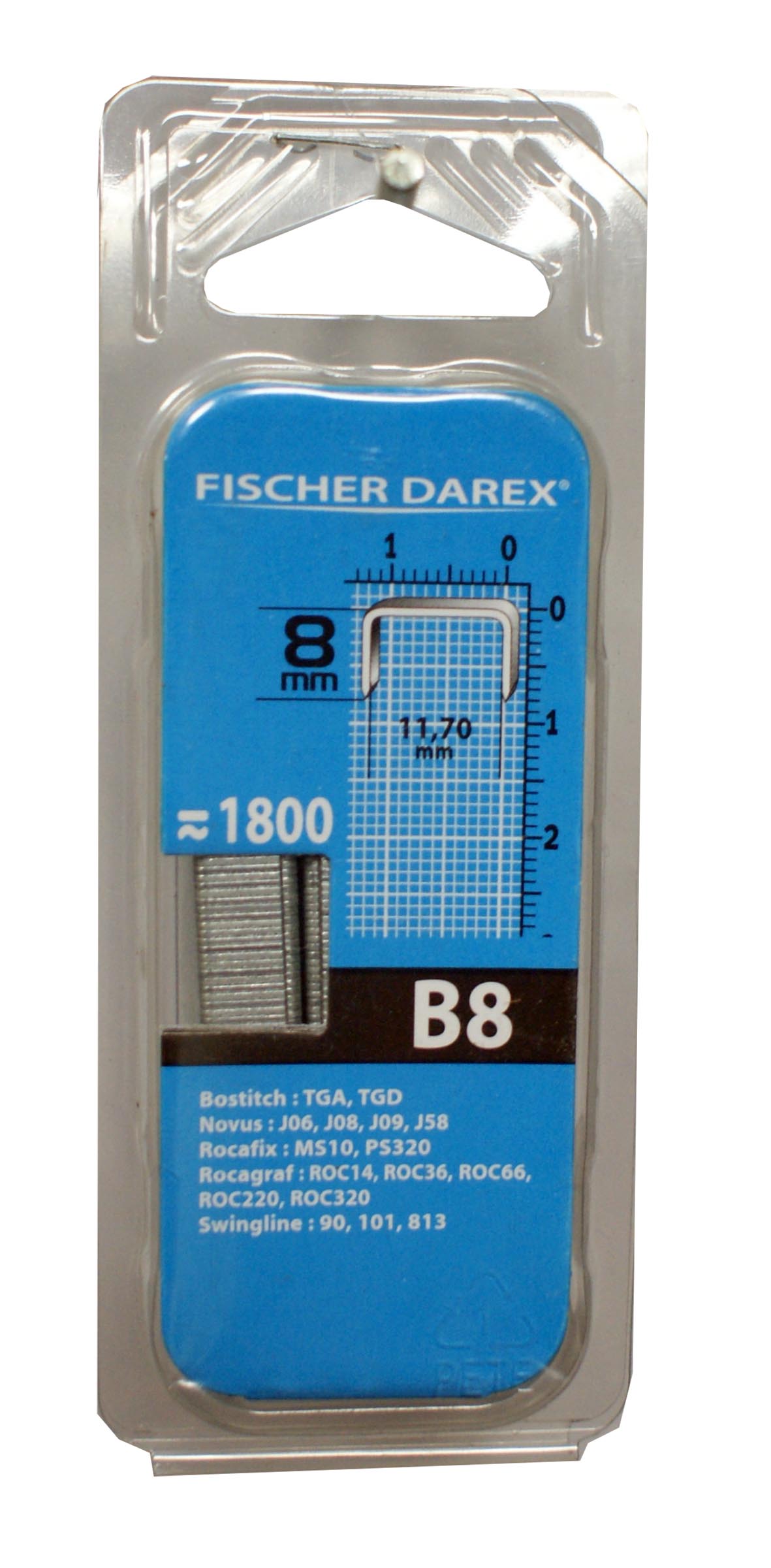 Agrafe x1800 famille b 8mm