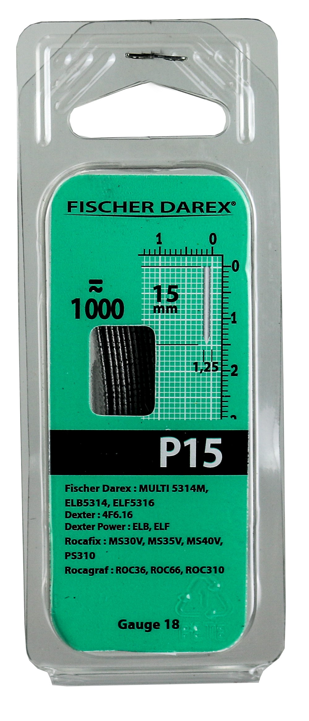 Pointe x1000 sans tête 15mm