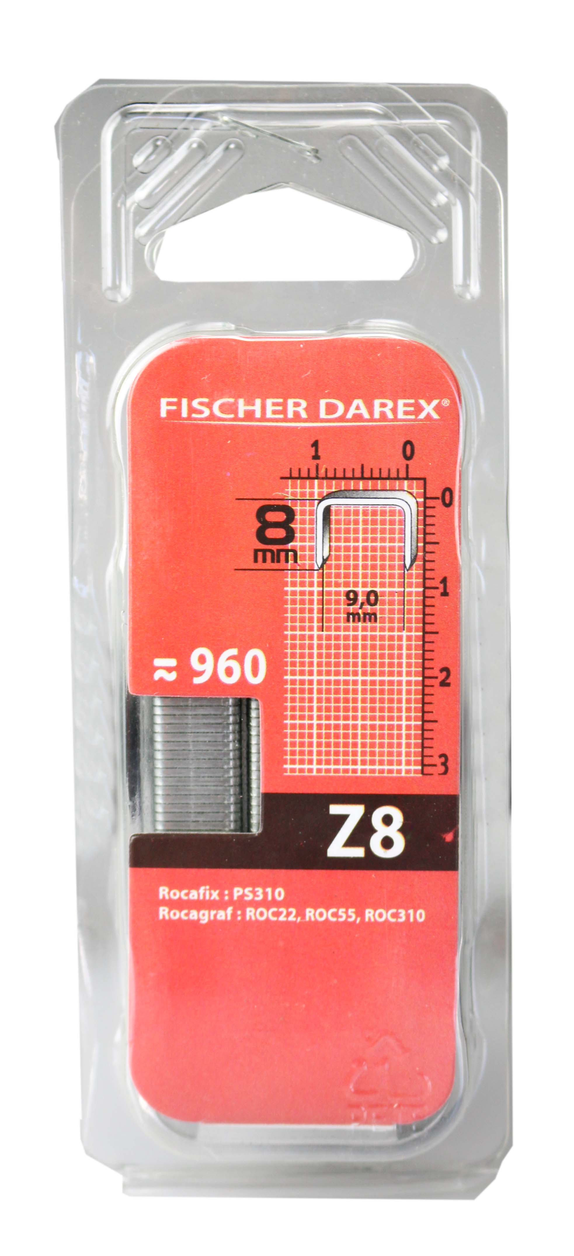 Agrafe x960 famille z 8mm