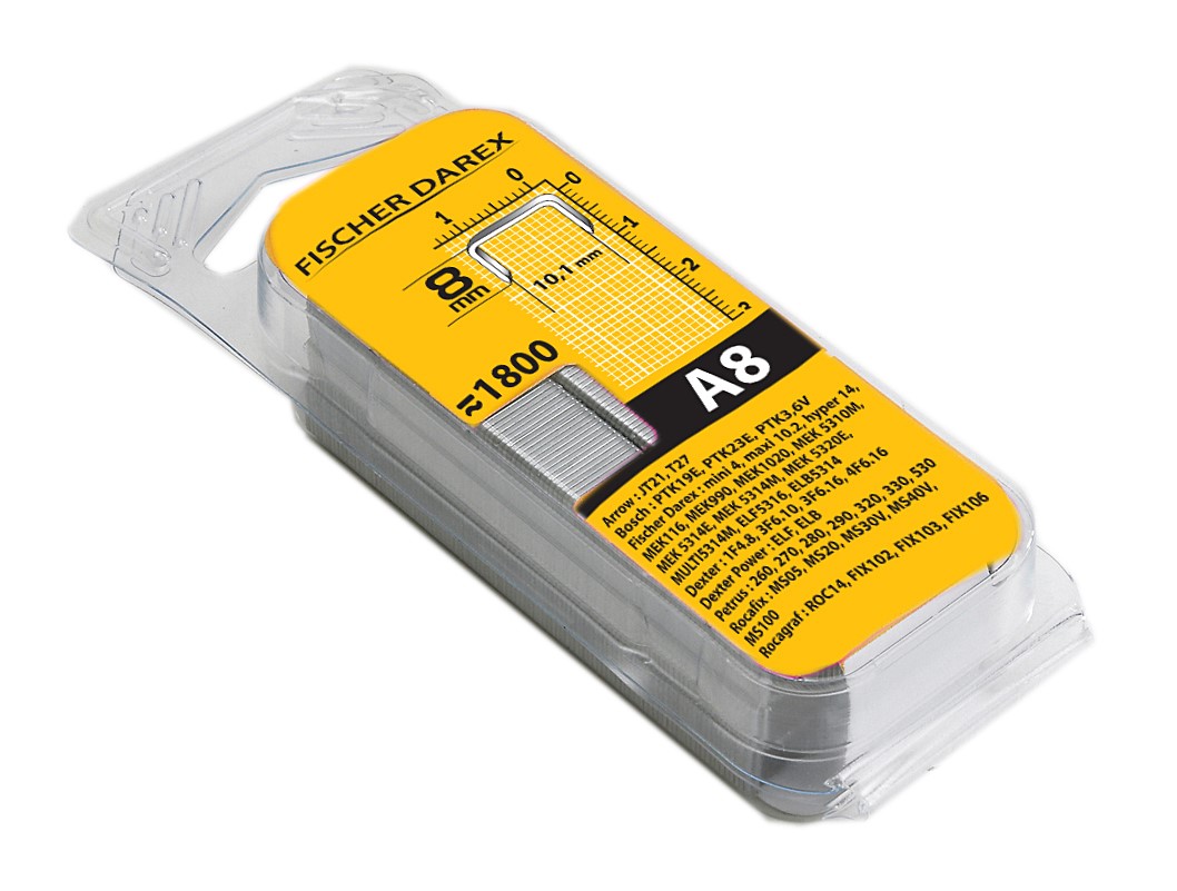 Agrafe x1800 famille a 8mm