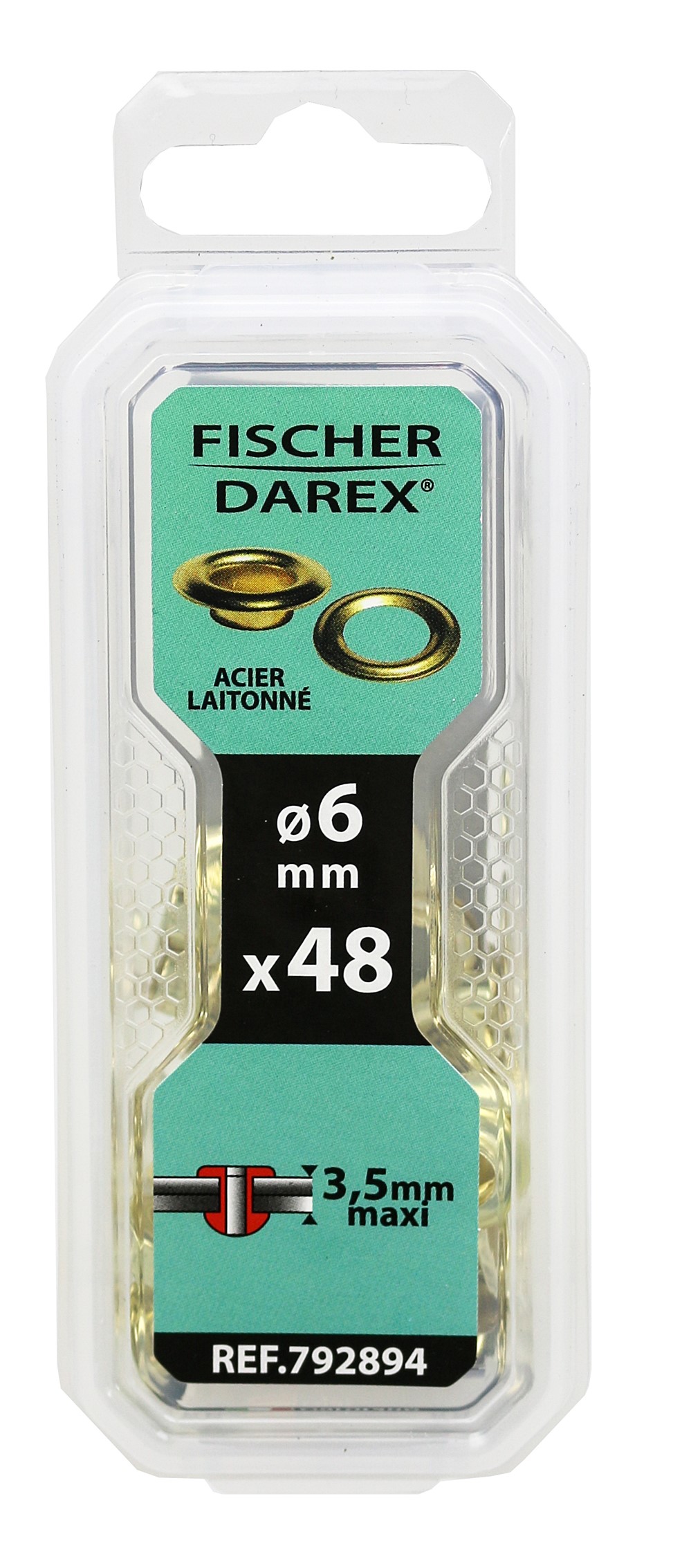 Oeillet x48 6mm laiton