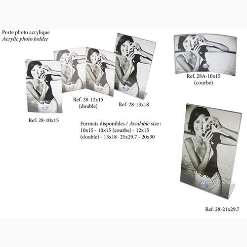 Porte-photo acylique 13 x 18 cm