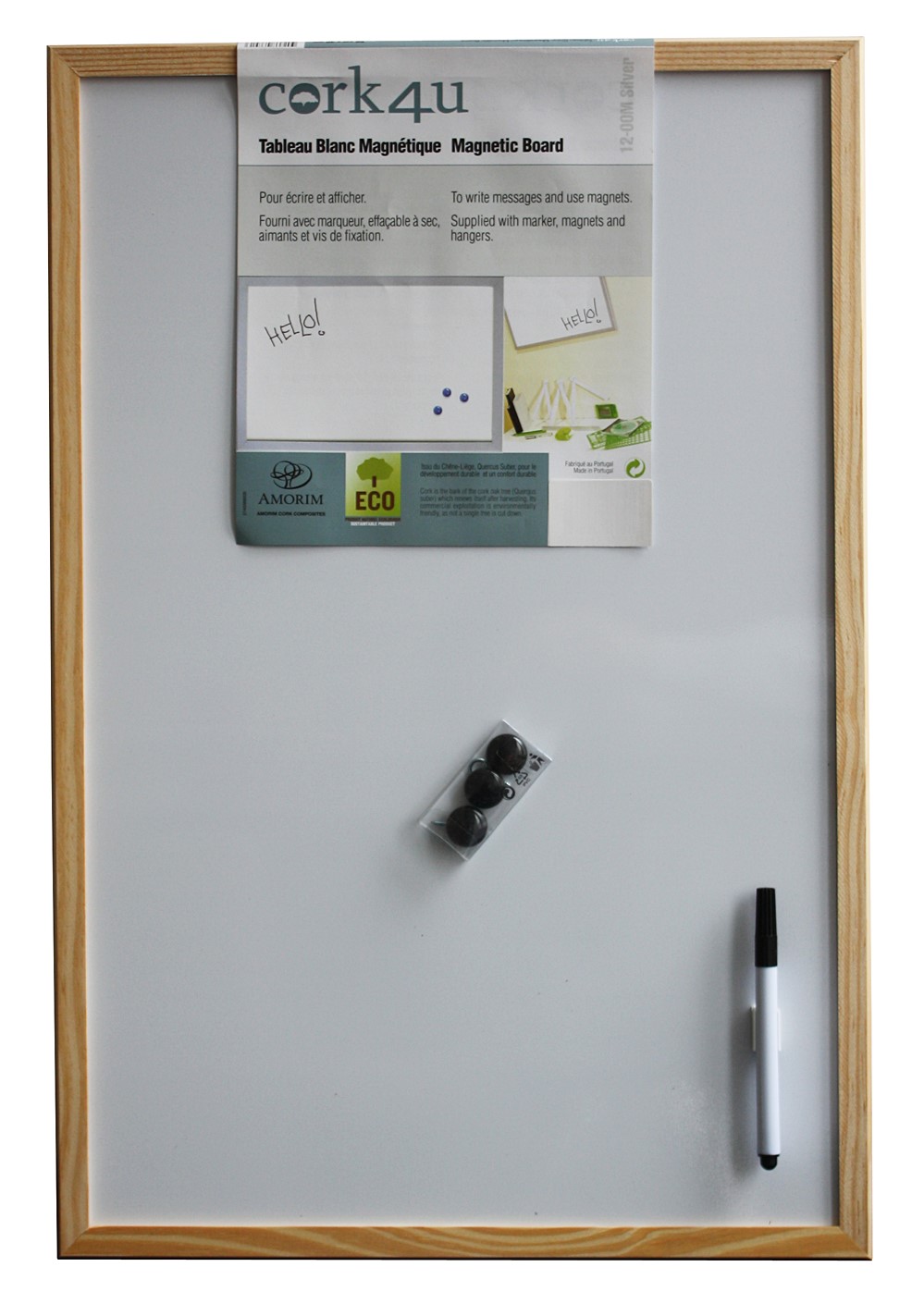 Tableau blanc magnétique effaçable 40X60 CM