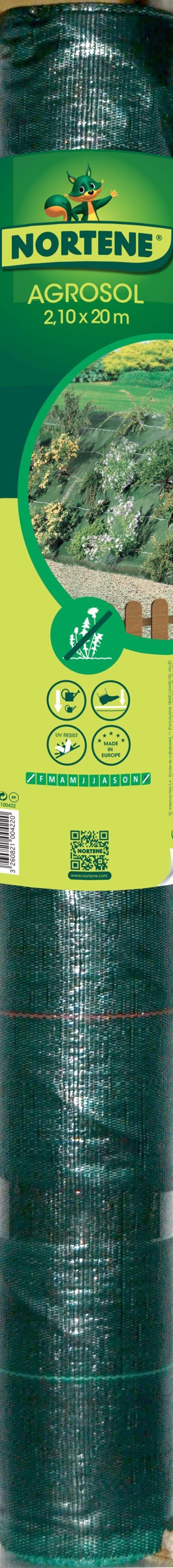 Toile de paillage 120g/m² Vert 2,10x20m