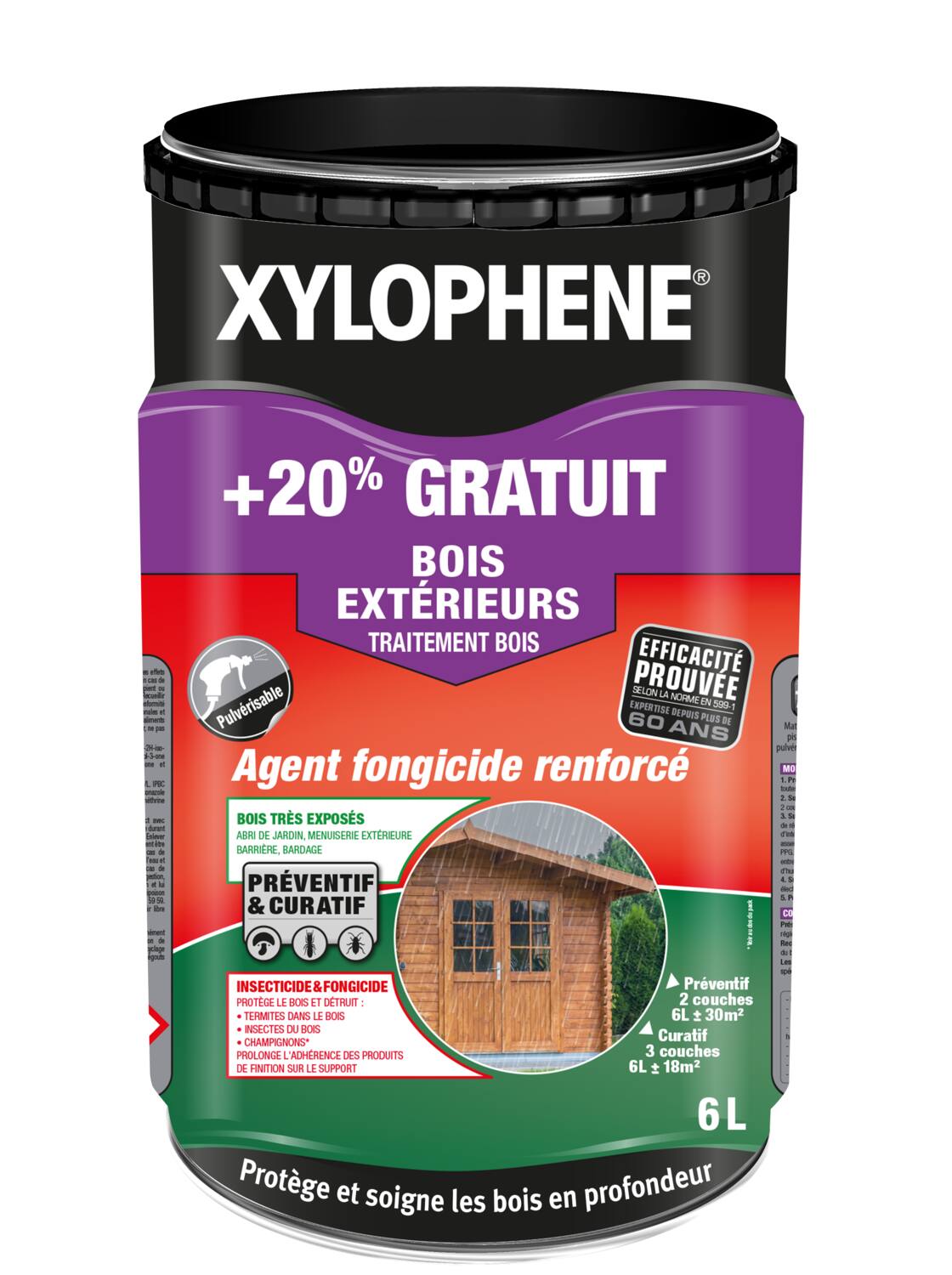 Traitement bois extérieur 5 L+20% - XYLOPHENE