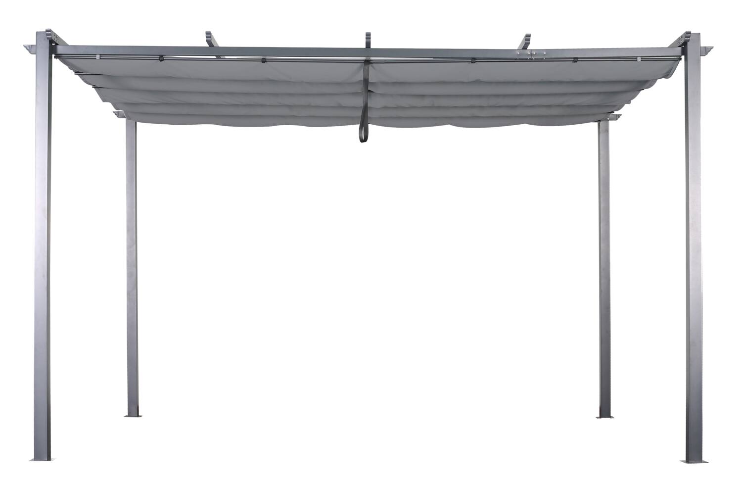 Tonnelle de jardin Acier Capri 4x3m Anthracite