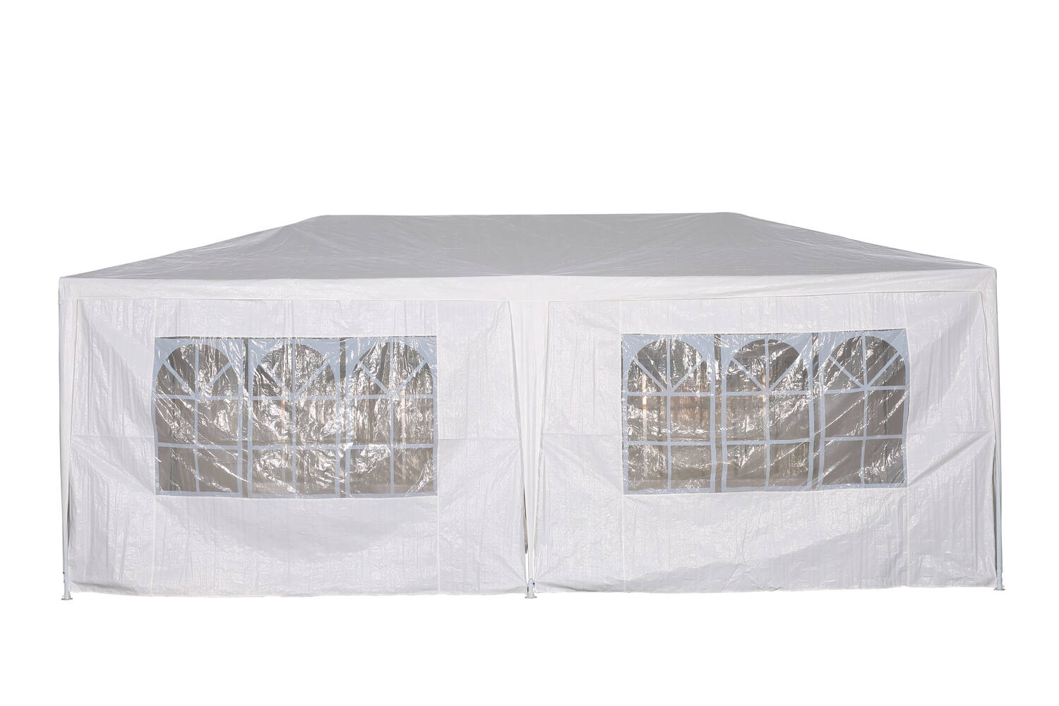 Tonnelle de réception 6x3 m métal blanc