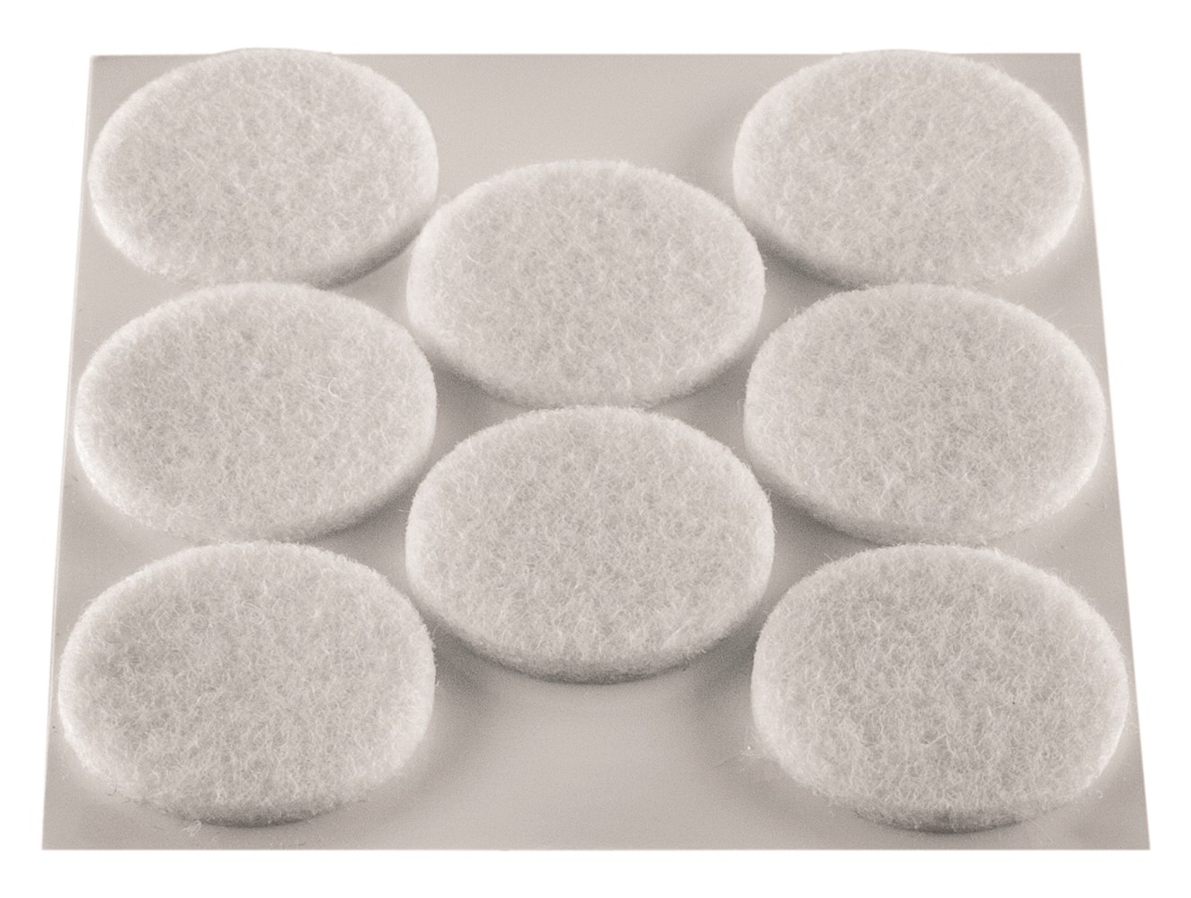 Patin rond adhesif feutree blanc d22 x12