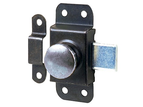 Verrou automatique acier noirci et nickele l20