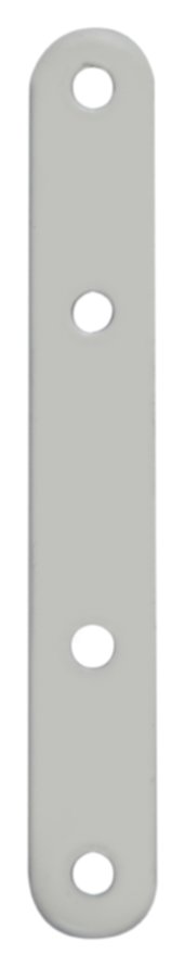 Patte d'assemblage L100mm époxy blanc