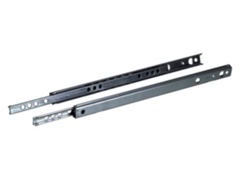 Coulisse billes acier 283mm 10kg fixation latérale