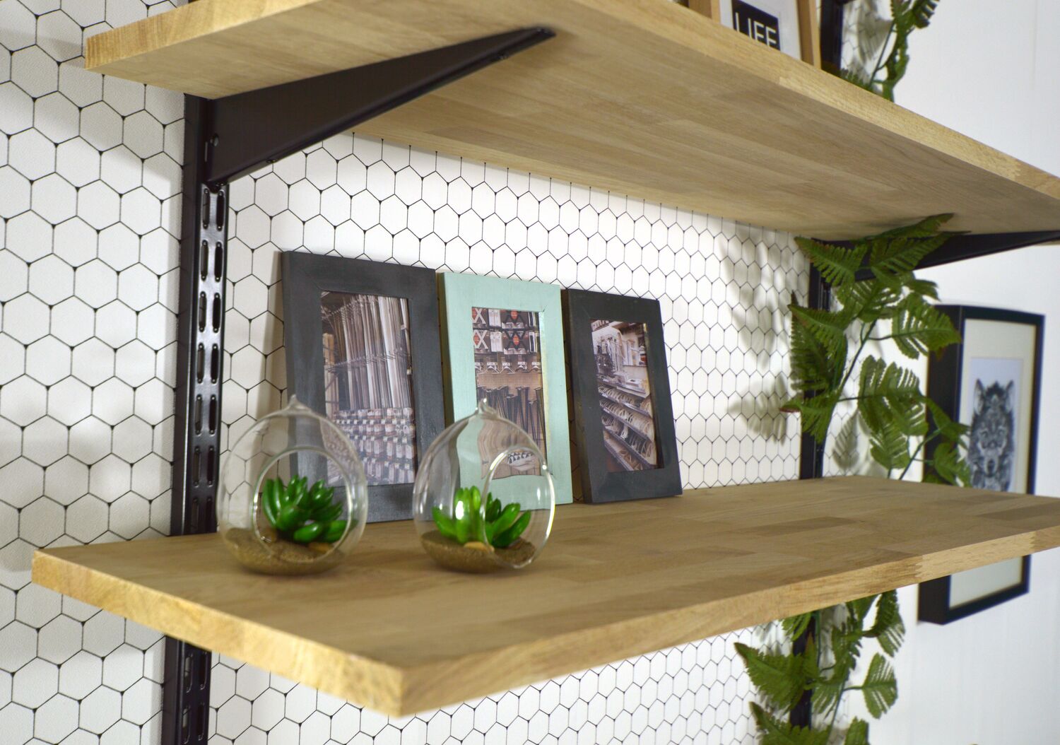 Crémaillère double acier noir 1 m entraxe 32 mm - CIME