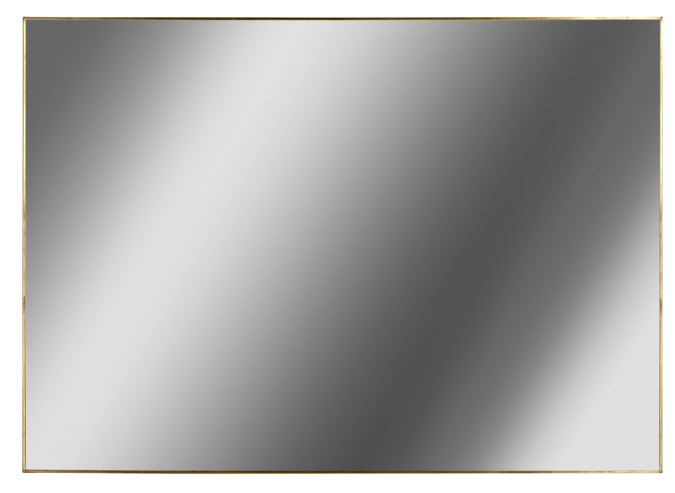 Miroir rectangle Clea 50 x 70 cm métal doré - CEANOTHE 