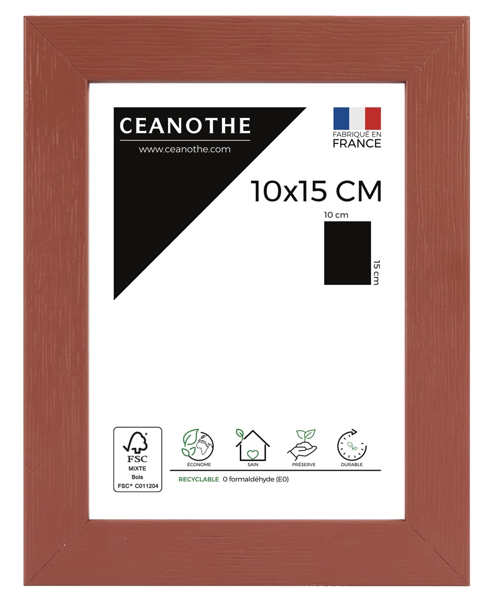 Cadre photo Tutti-Frutti 10x15cm Terracotta