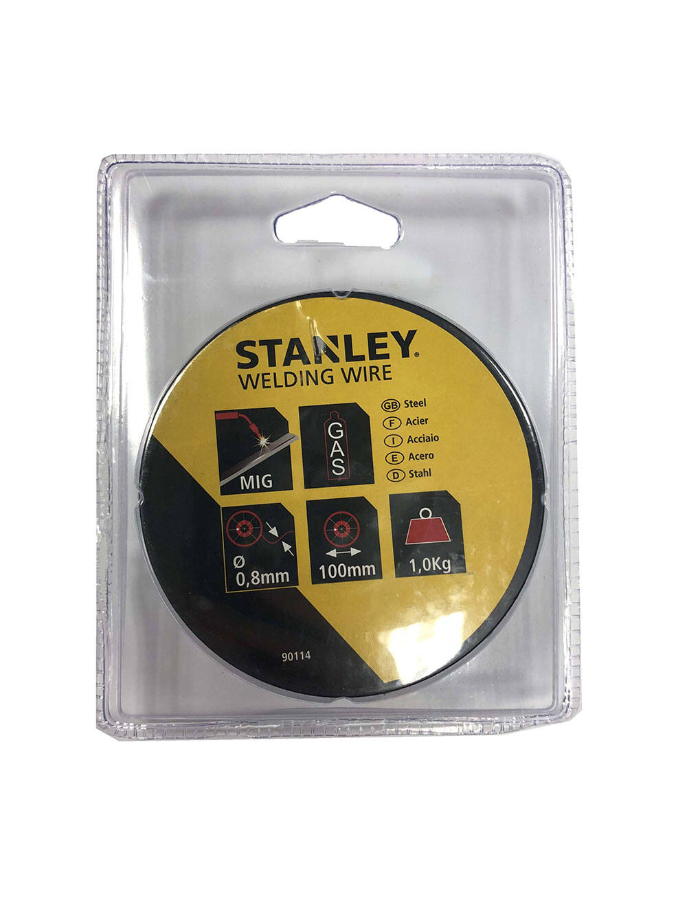 Fil Mig Plein Acier 0,8mm Bobine 100mm