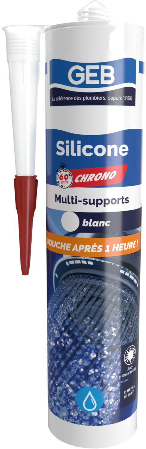 Silicone 60 mn chrono blanc 280 ml - GEB