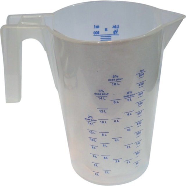Pichet doseur translucide 0,5L