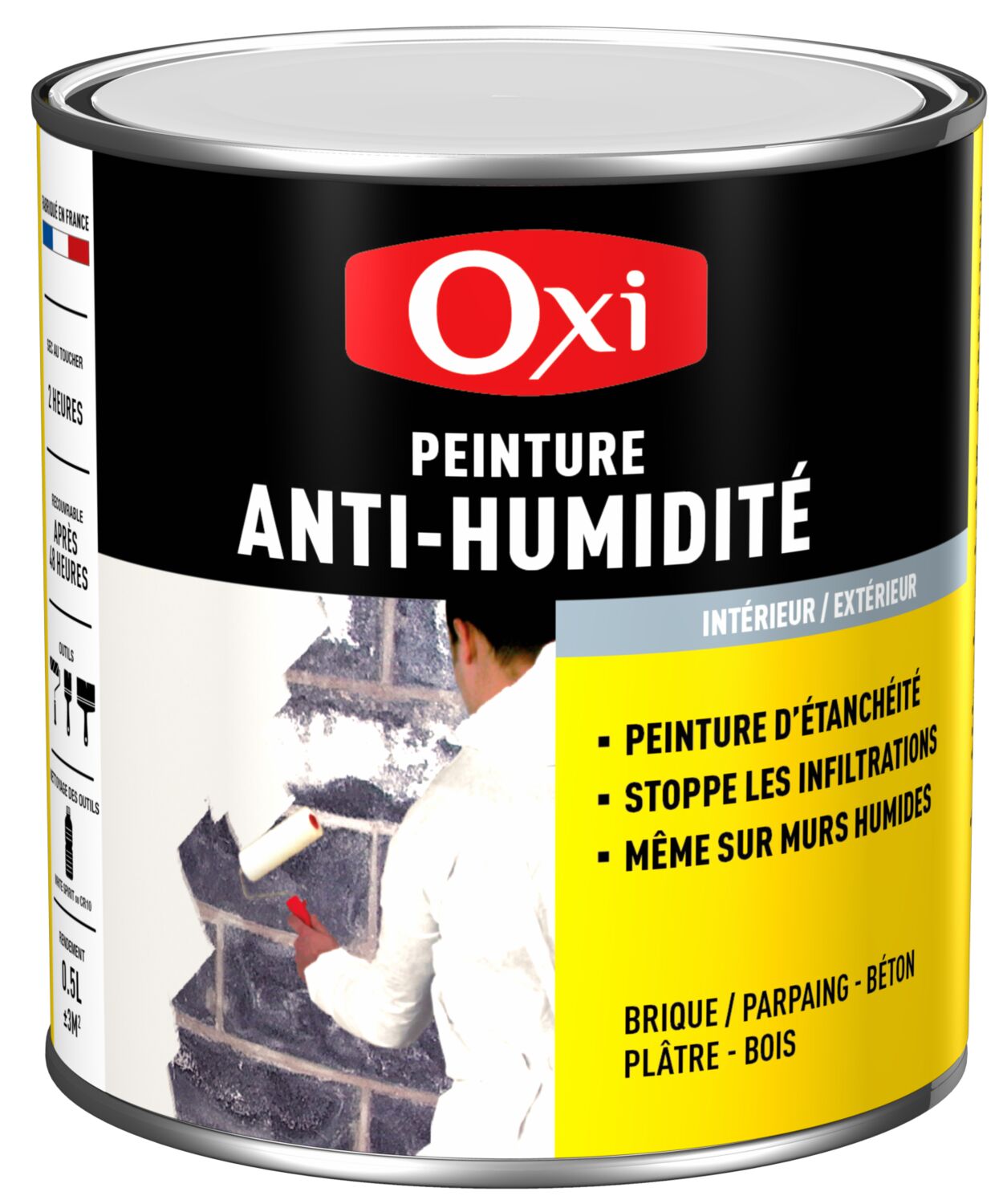 Peinture d'étanchéité Anti-humidité blanc mat 2,5L - OXI
