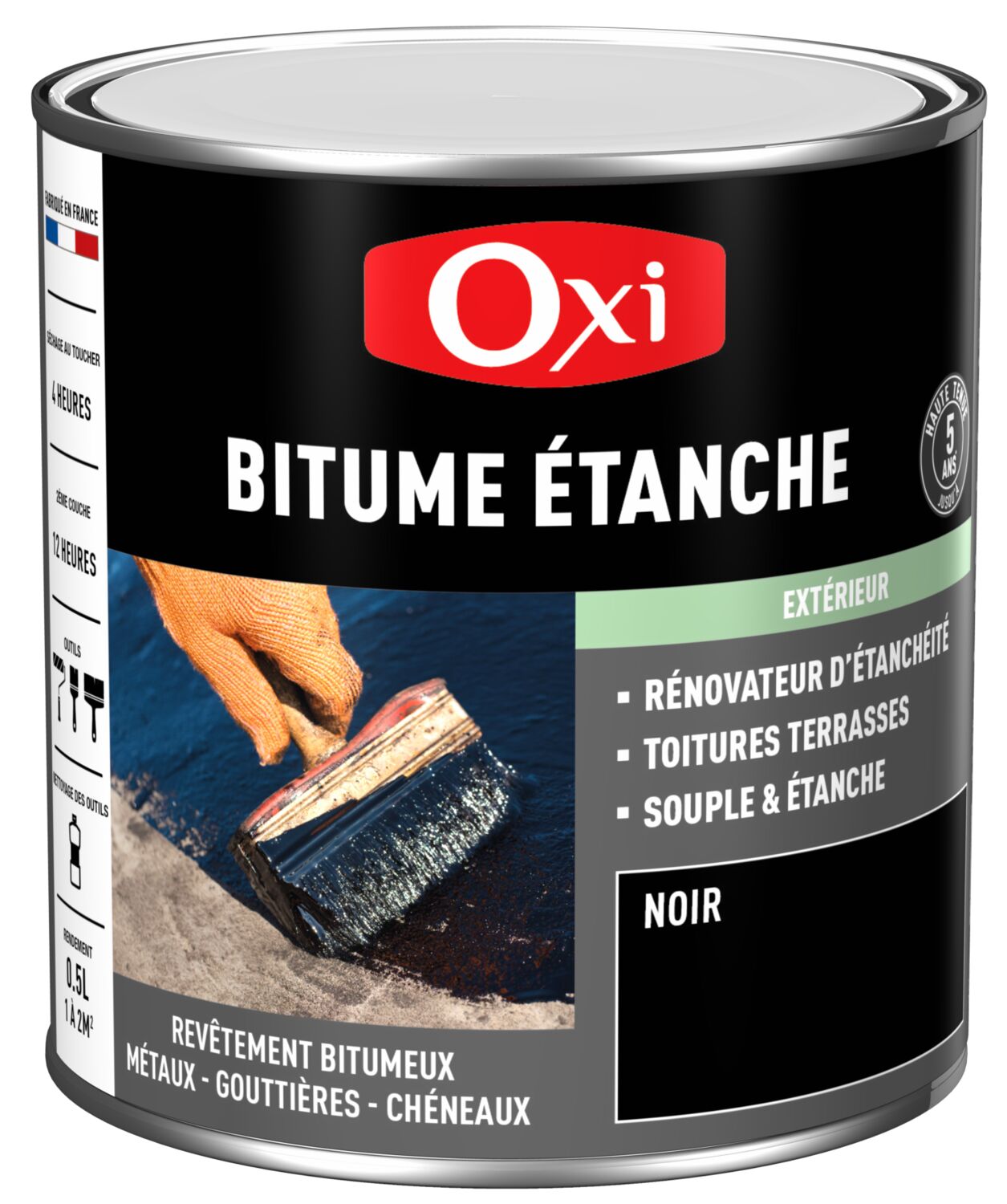 Rénovateur Étanchéité BITUME ÉTANCHE Noir 2,5L - Oxi