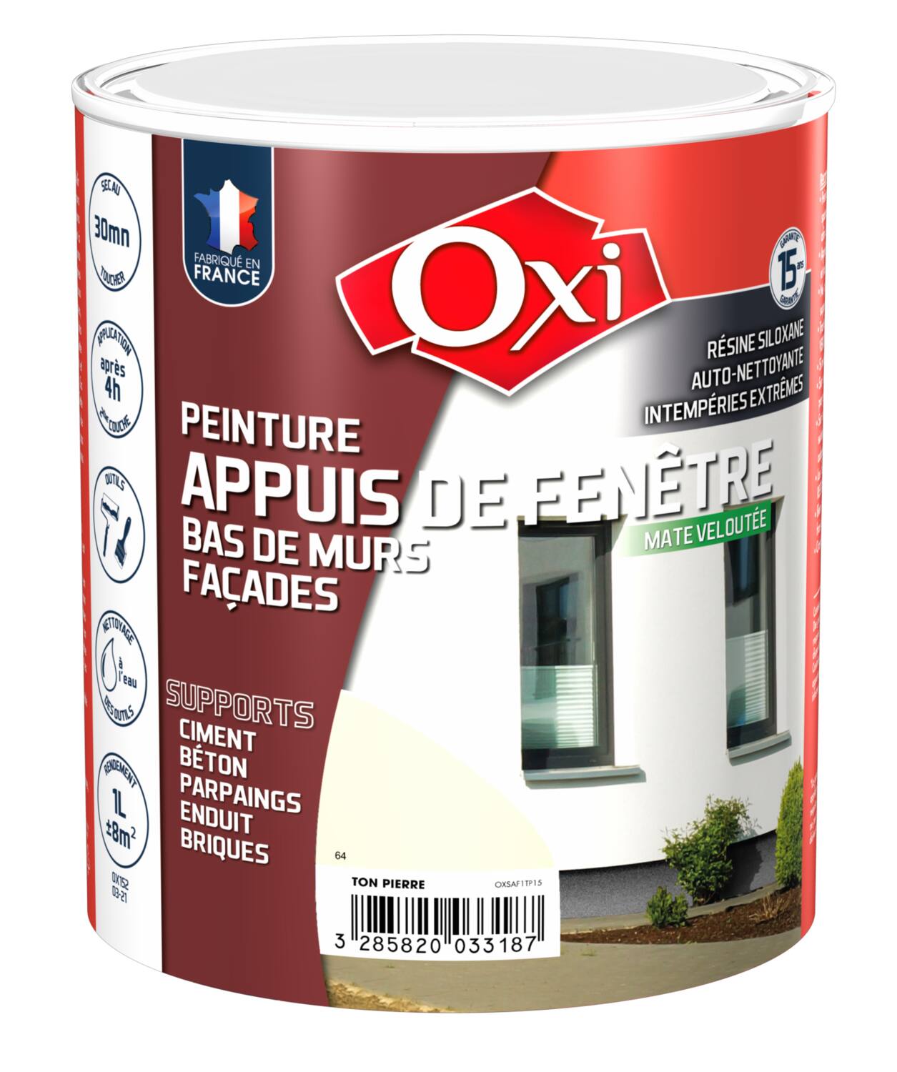 Peinture Appuis-Fenêtre 1L Ton Pierre - OXI