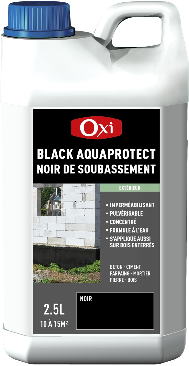 Imperméabilisant BLACK AQUAPROTECT Noir 1L - Oxi