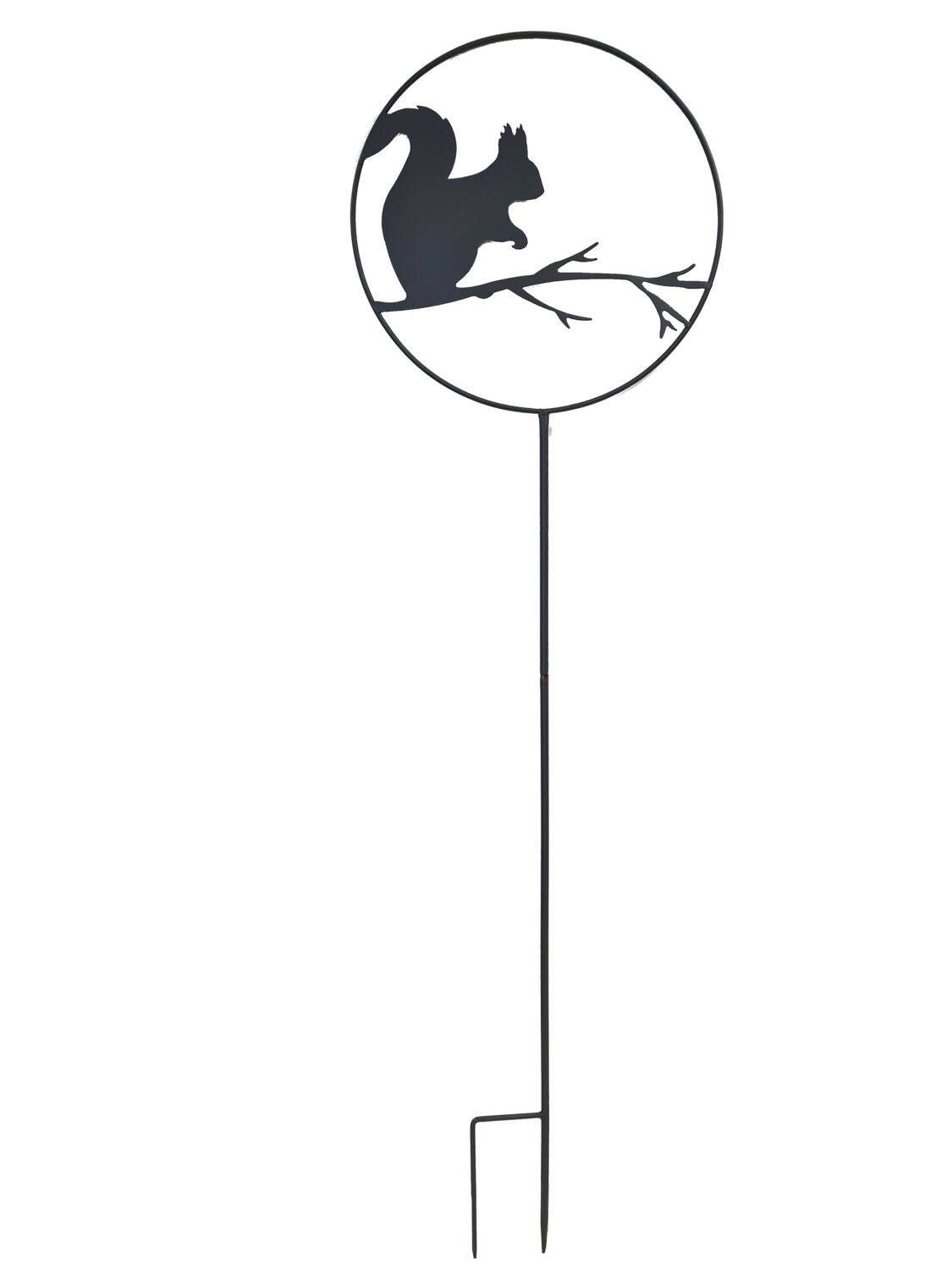 Déco jardin à piquer écureuil 35x122,5cm anthracite - LOUIS MOULIN