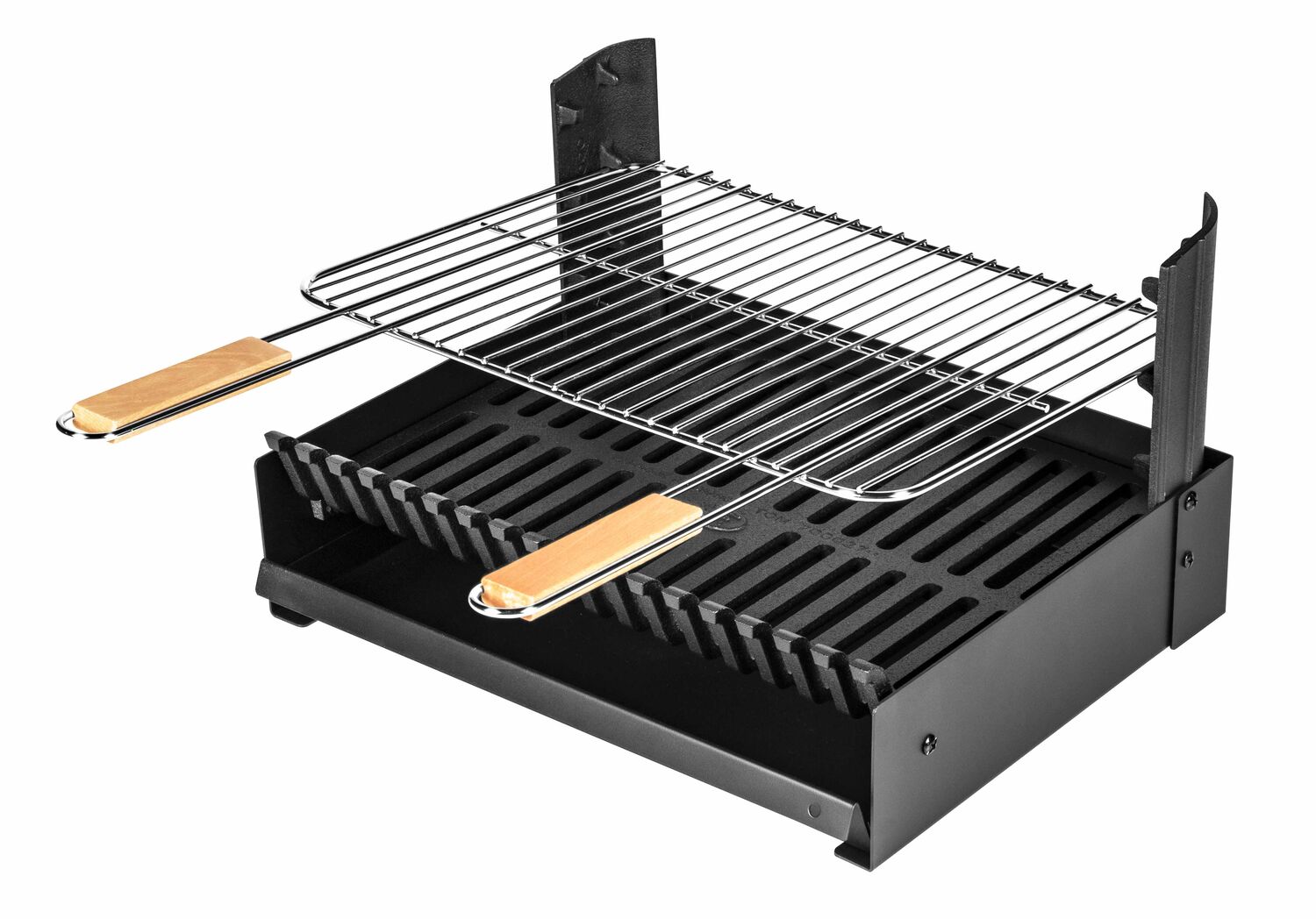Barbecue charbon bois Grilloir 48,5x57,5x28,5cm noir