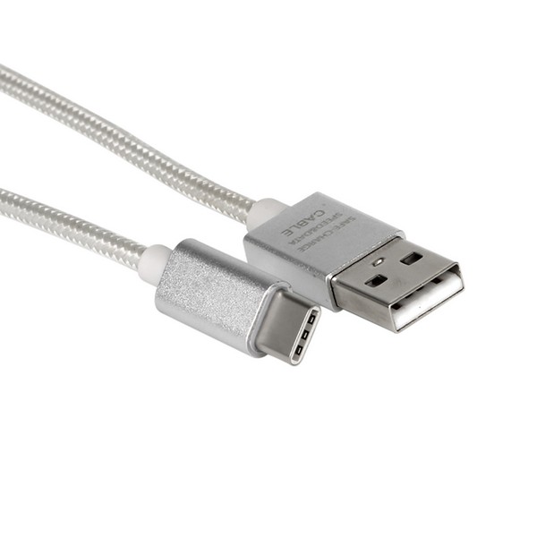 Cordon type c argent longueur 3m
