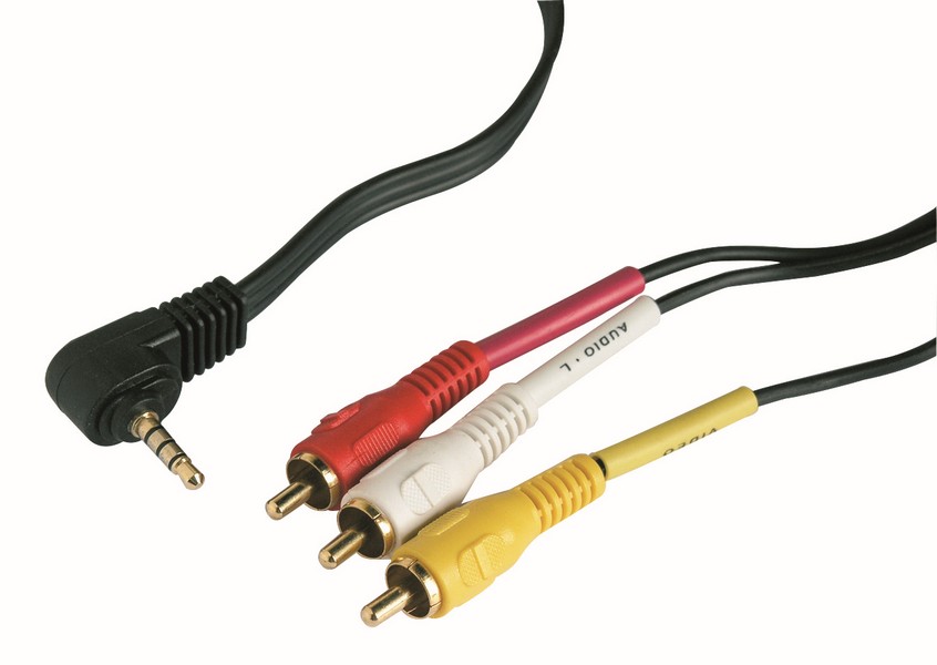 Cordon 1jack 3.5mm /3rca mâle 1,5m