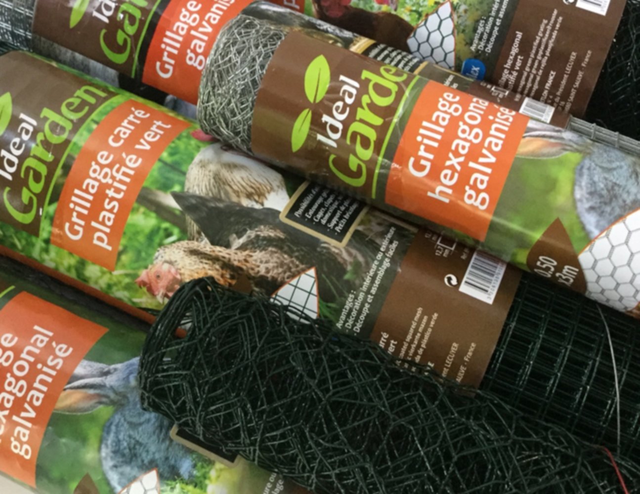 Grillage hexagonal galvanisé 25 mm 0,5 x 3 m - IDEAL GARDEN
