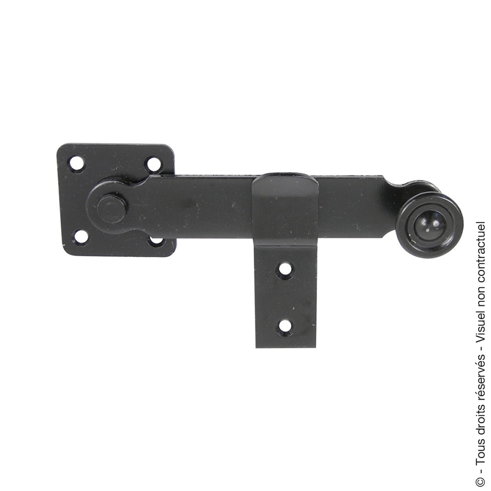 Poignée fleau + support l160 noire