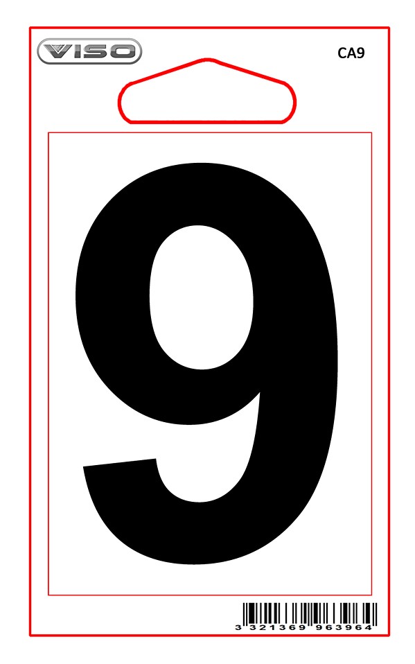 Adhesif n°9 80x56mm9 