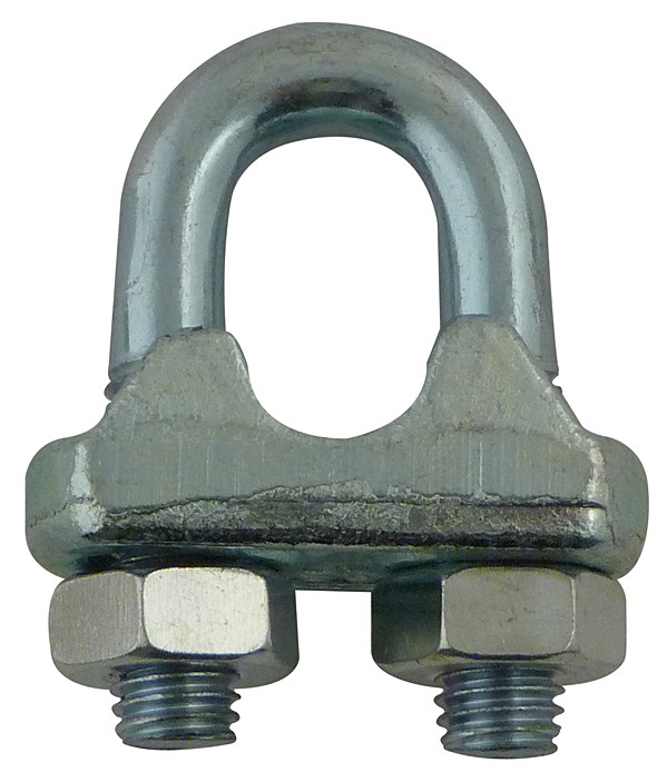 2 serre-cable etrier estampé 