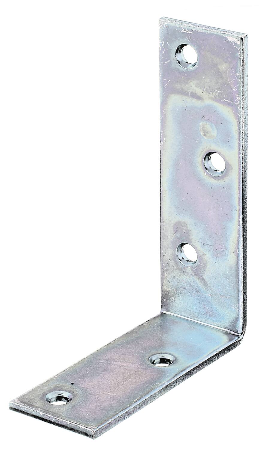 Équerre de poutre côtés inégaux 30x100x3mm Ø5,5mm 5 trous - ALBERTS