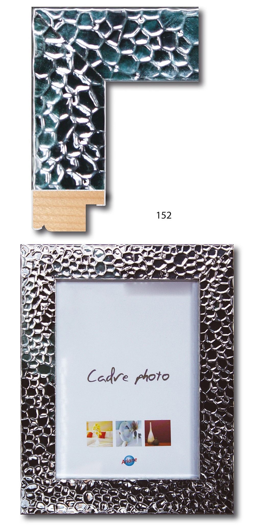 Cadre alu martelé 24 x 30 cm