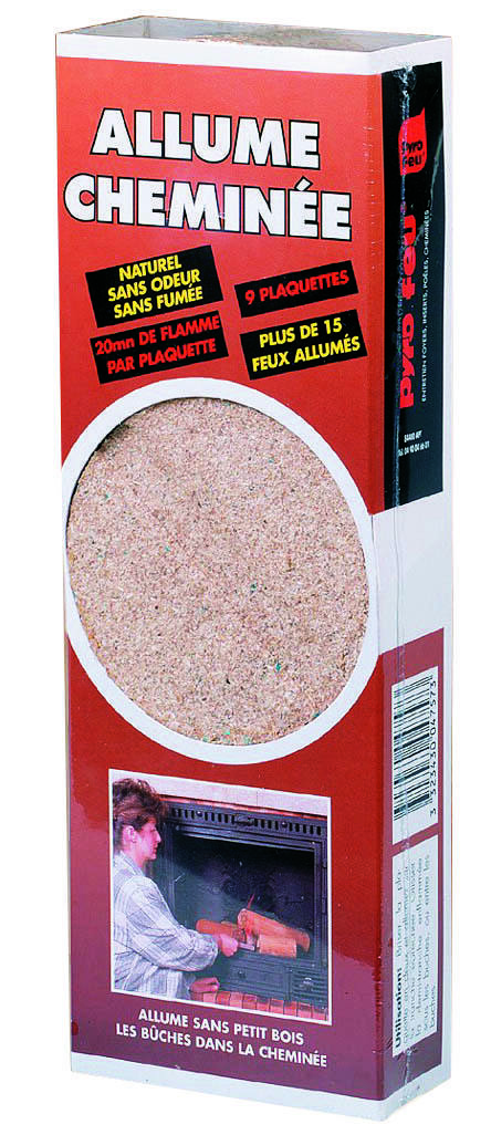 9 Plaquettes Allume-feu Cheminée - PYROFEU